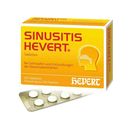 德國Hevert菲德 通鼻緩解鼻竇炎頭痛鼻塞流感片 300粒